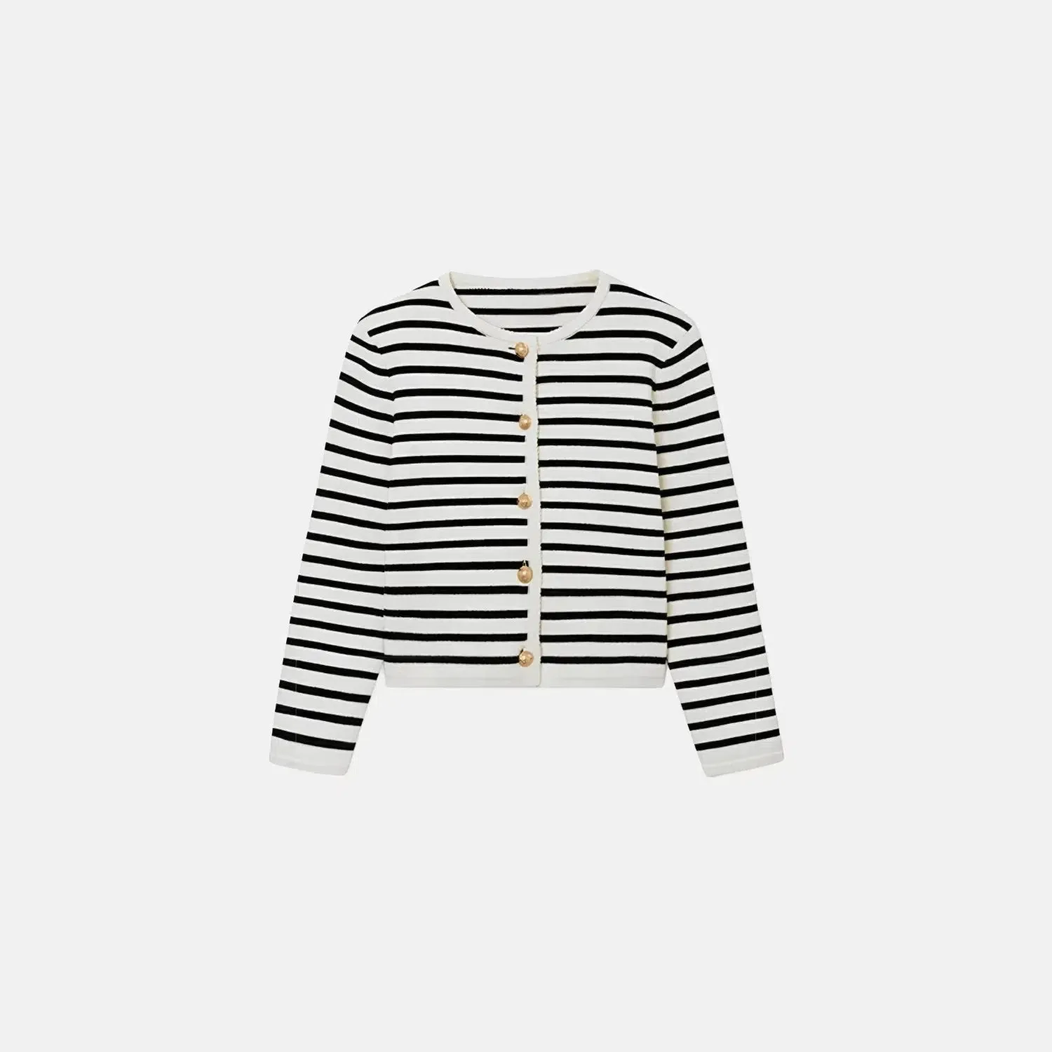 Milanese Vogue Set – Black stripes – High-waisted shorts