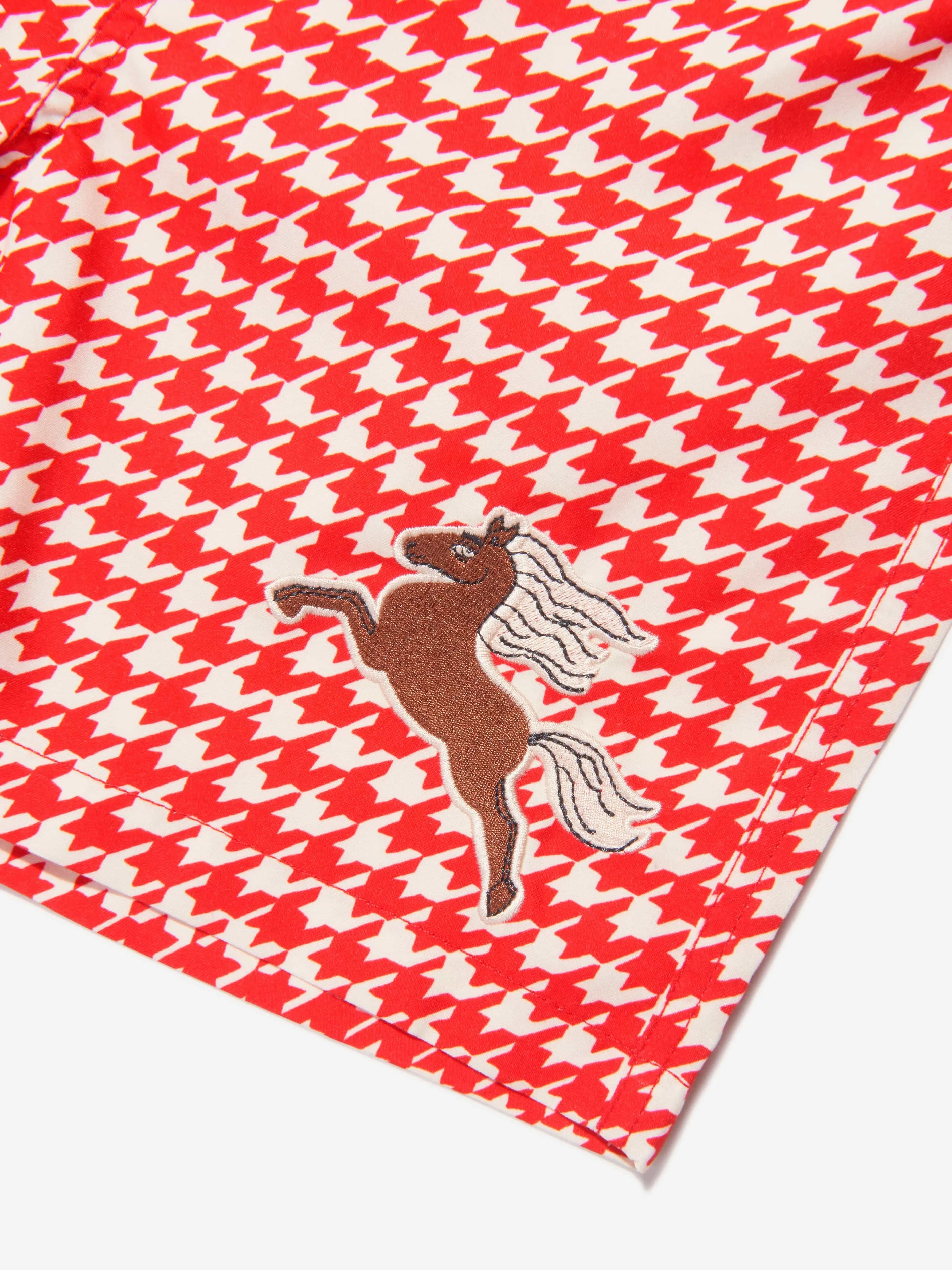 Mini Rodini Boys Houndstooth Swim Shorts