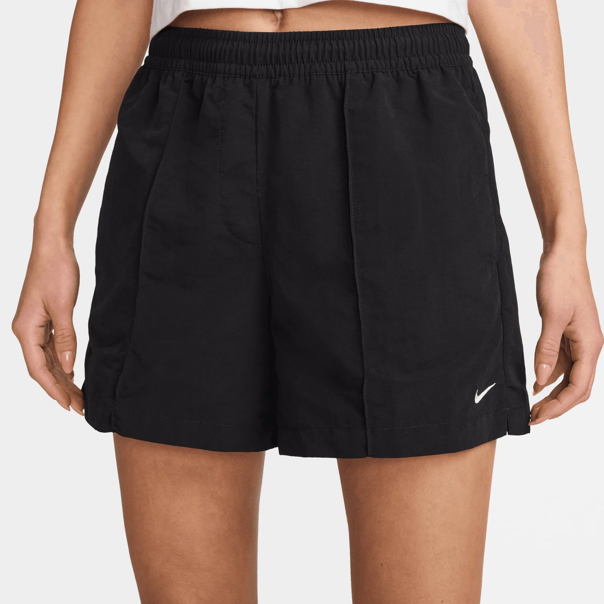 Nike Sportswear Women's Essential Woven Shorts Black / White