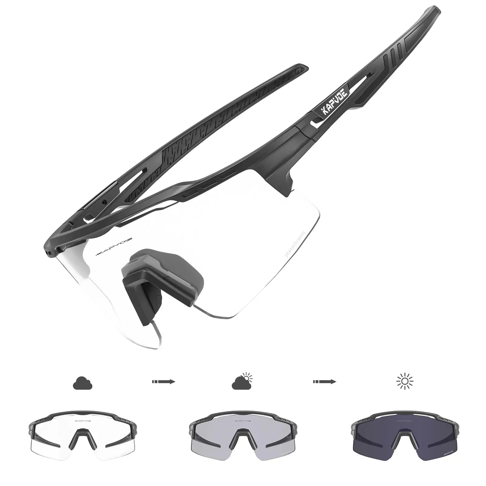 Photochromic Man Cycling Sunglasses Outdoor Sports Bicycle UV400 Protection Eyewear Road Bike Goggles Woman Cycling Glasses