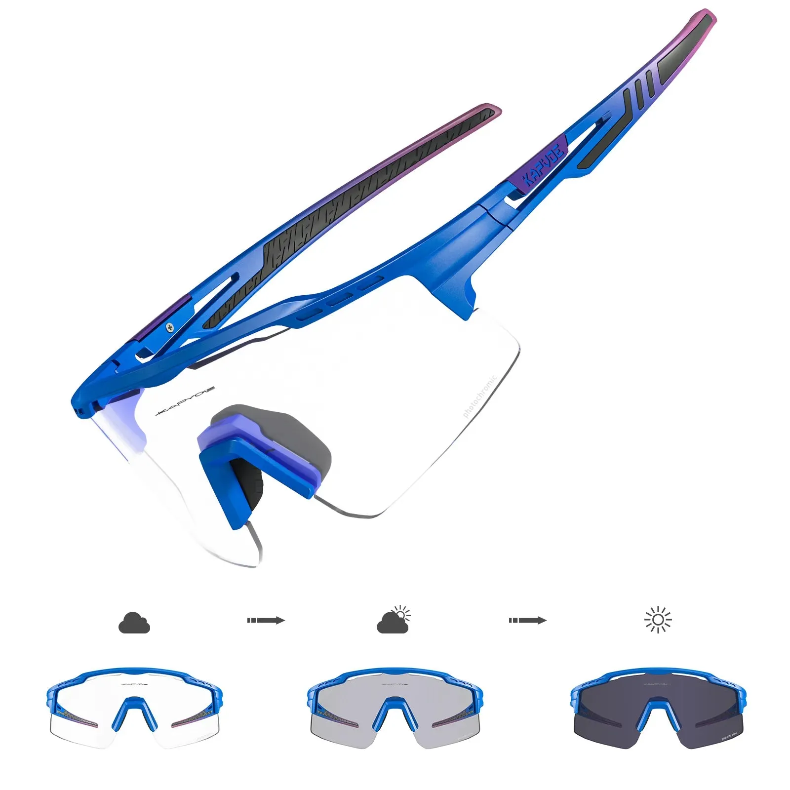 Photochromic Man Cycling Sunglasses Outdoor Sports Bicycle UV400 Protection Eyewear Road Bike Goggles Woman Cycling Glasses