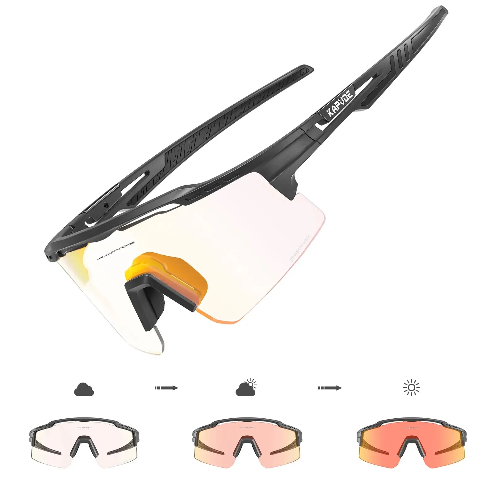 Photochromic Man Cycling Sunglasses Outdoor Sports Bicycle UV400 Protection Eyewear Road Bike Goggles Woman Cycling Glasses