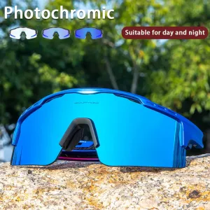 Photochromic Man Cycling Sunglasses Outdoor Sports Bicycle UV400 Protection Eyewear Road Bike Goggles Woman Cycling Glasses