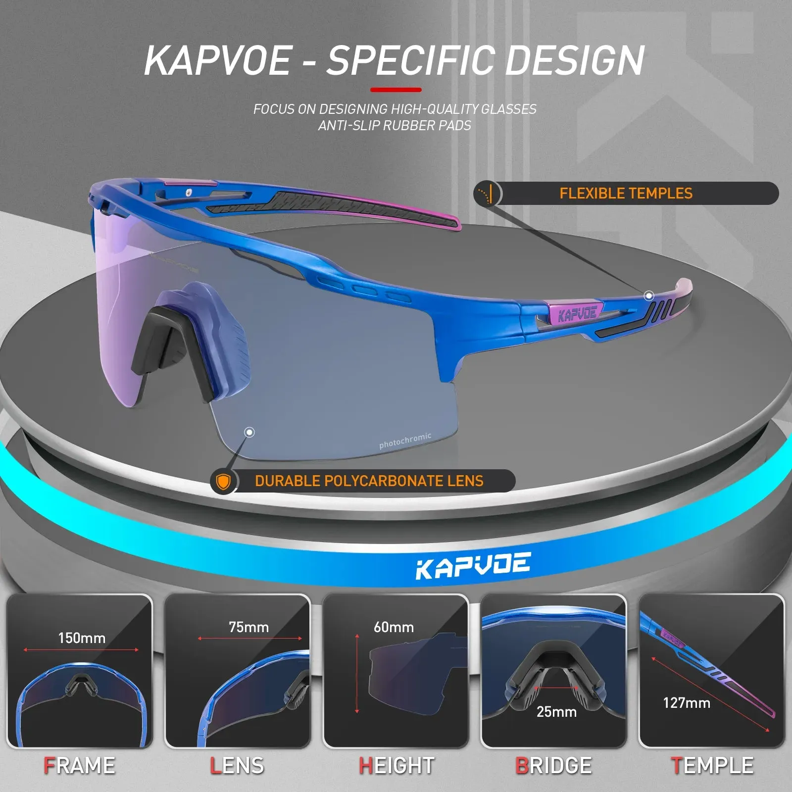 Photochromic Man Cycling Sunglasses Outdoor Sports Bicycle UV400 Protection Eyewear Road Bike Goggles Woman Cycling Glasses
