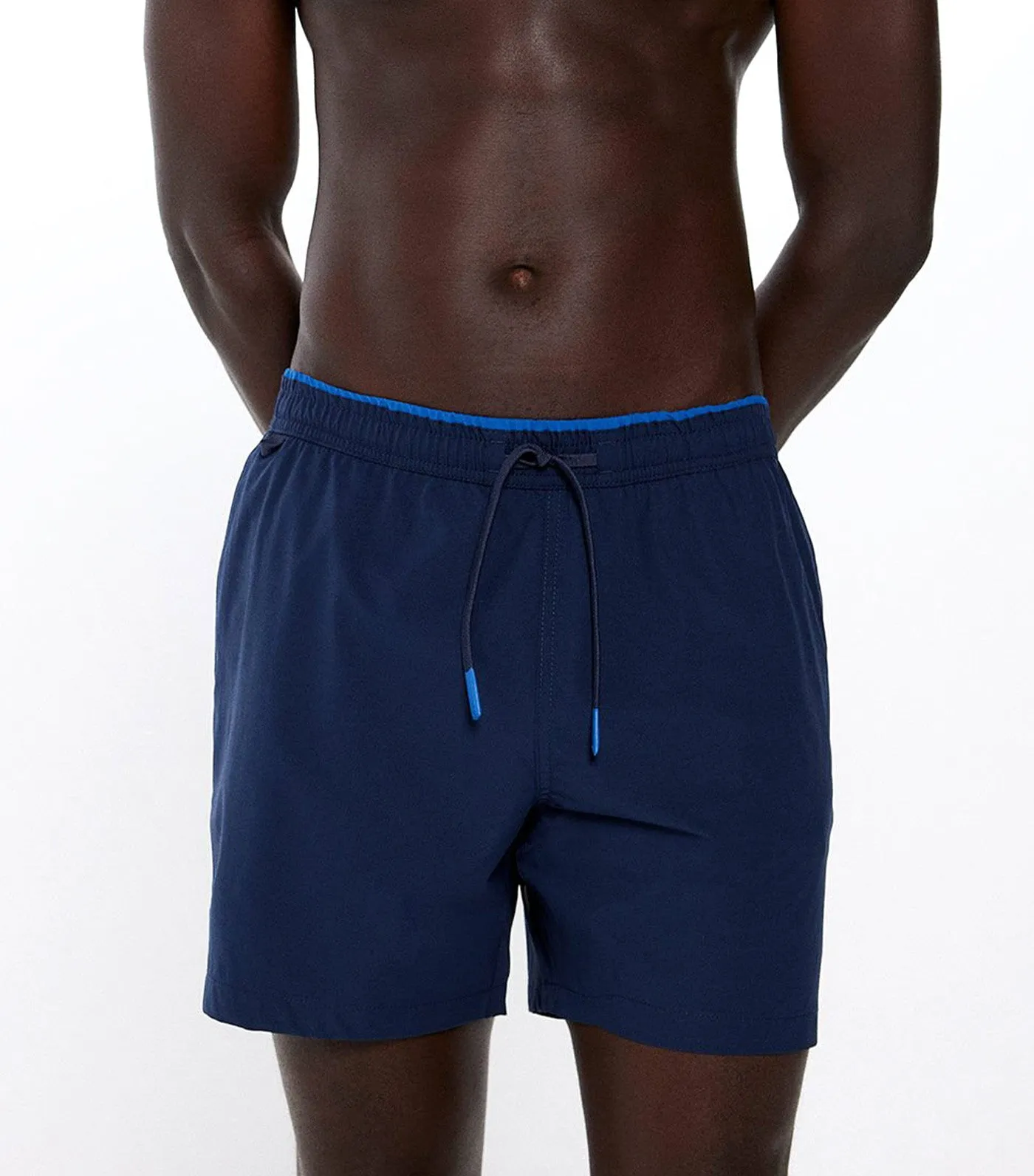 Plain Swim Shorts Dark Blue