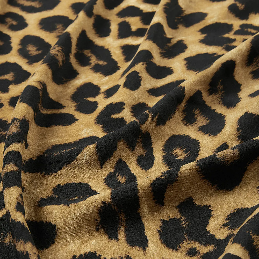 Polyester Spandex Animal Print Chiffon Fabric