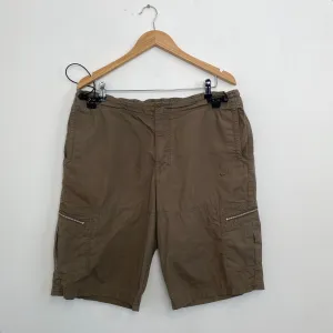 Preowned Vintage Nike Cargo Shorts Mens Size XL W36-W38 Brown Zip Fly Rare Retro Summer.
