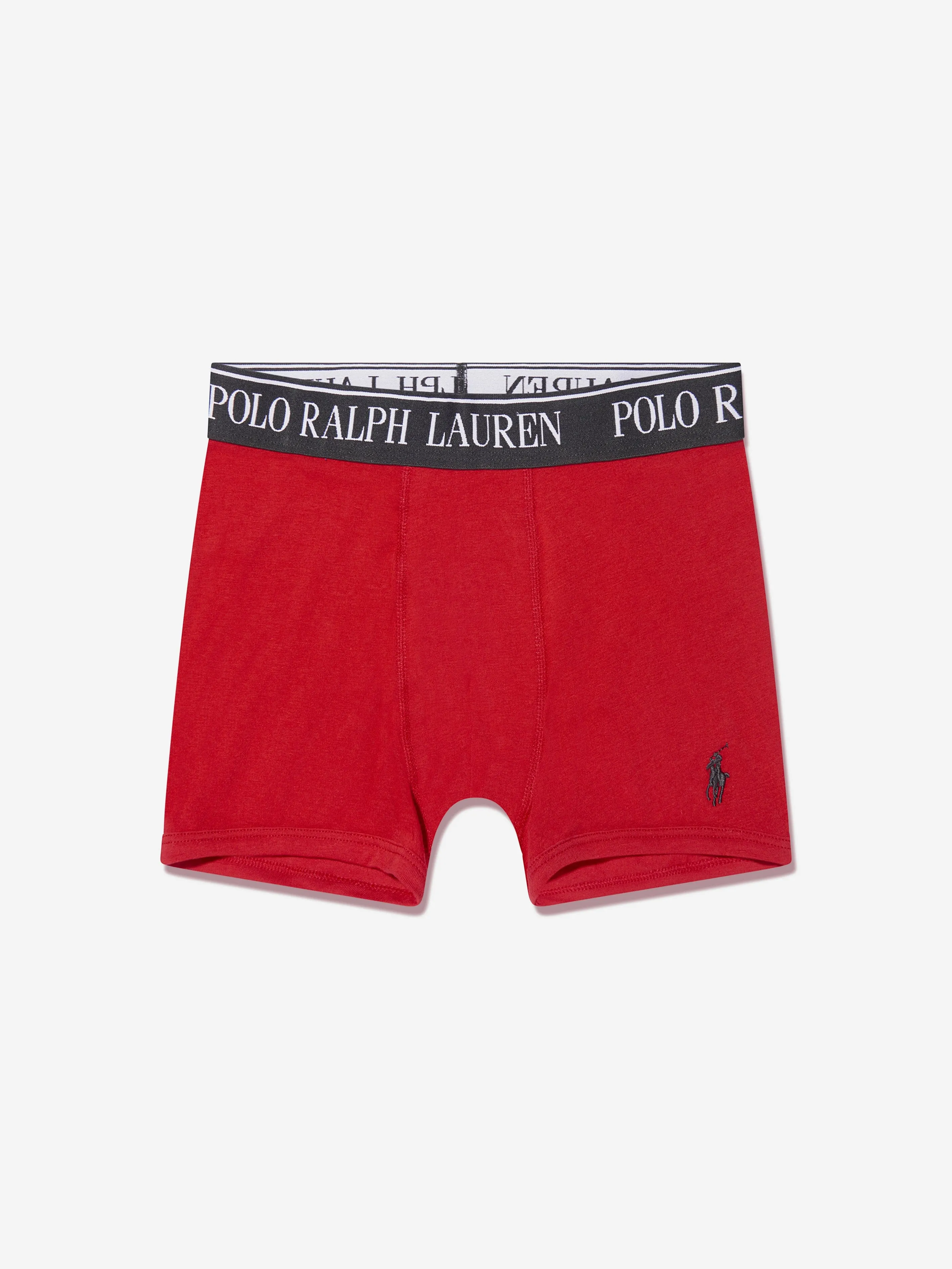 Ralph Lauren Boys 2 Pack Boxer Shorts Set in Red