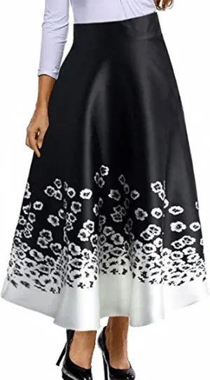 RED DOT BOUTIQUE 930 - Plus Size Ethnic African Print Long Maxi Skirt