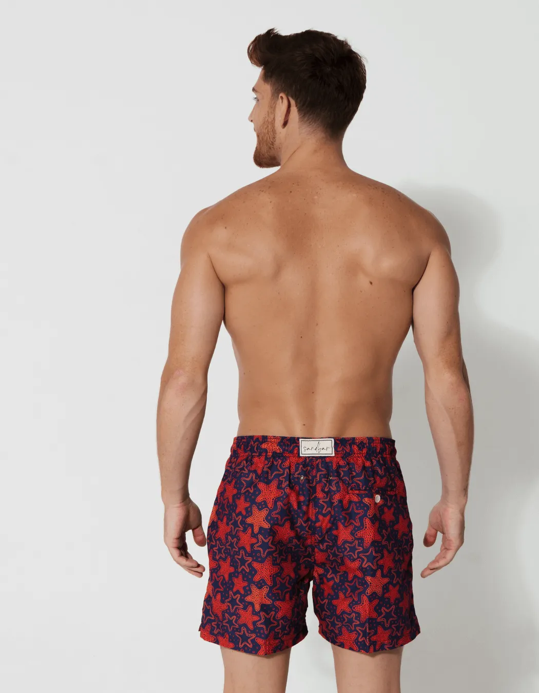 Red Starfish Mens Swim Shorts