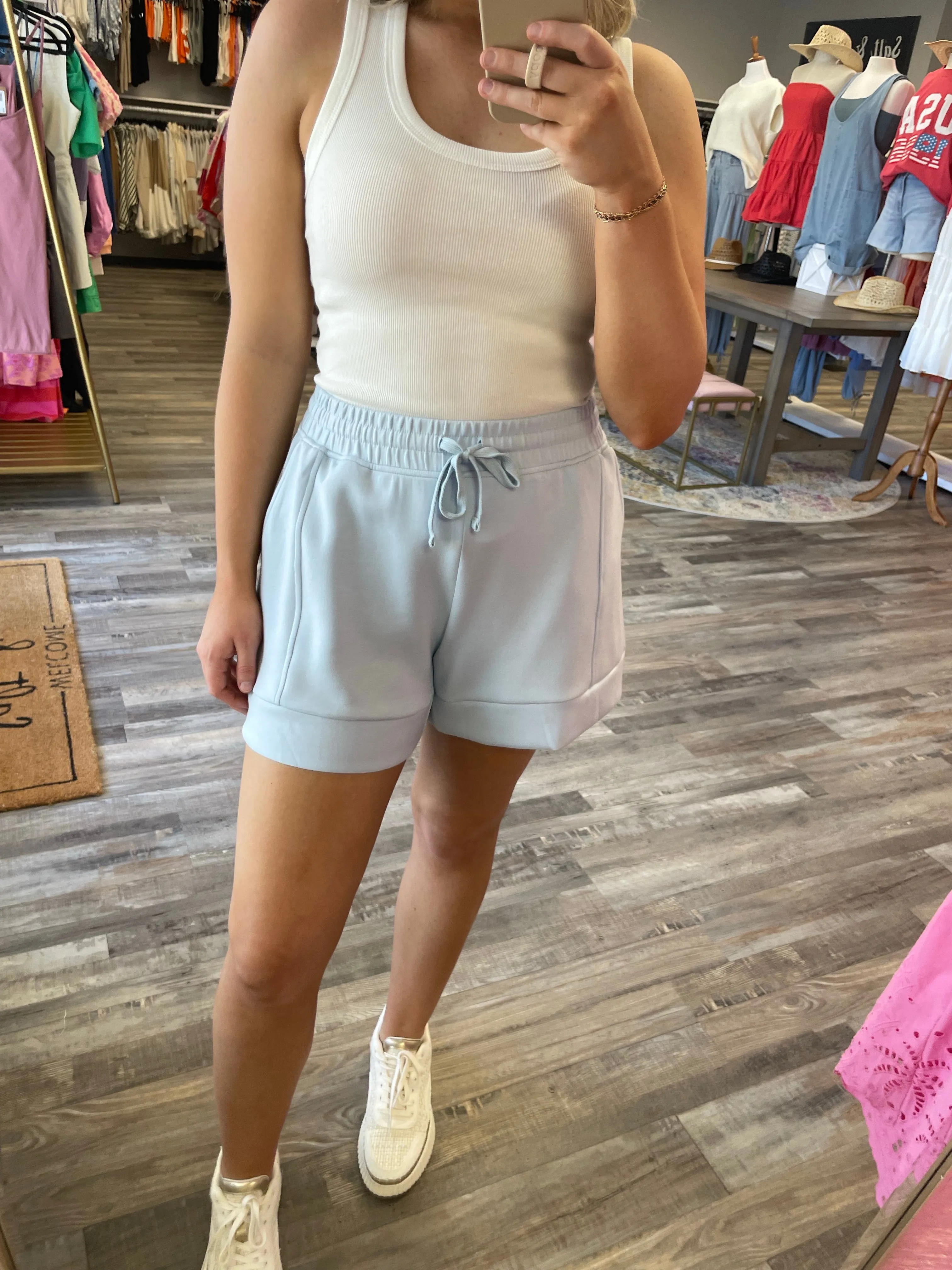 Scuba Casual Shorts - Light Blue