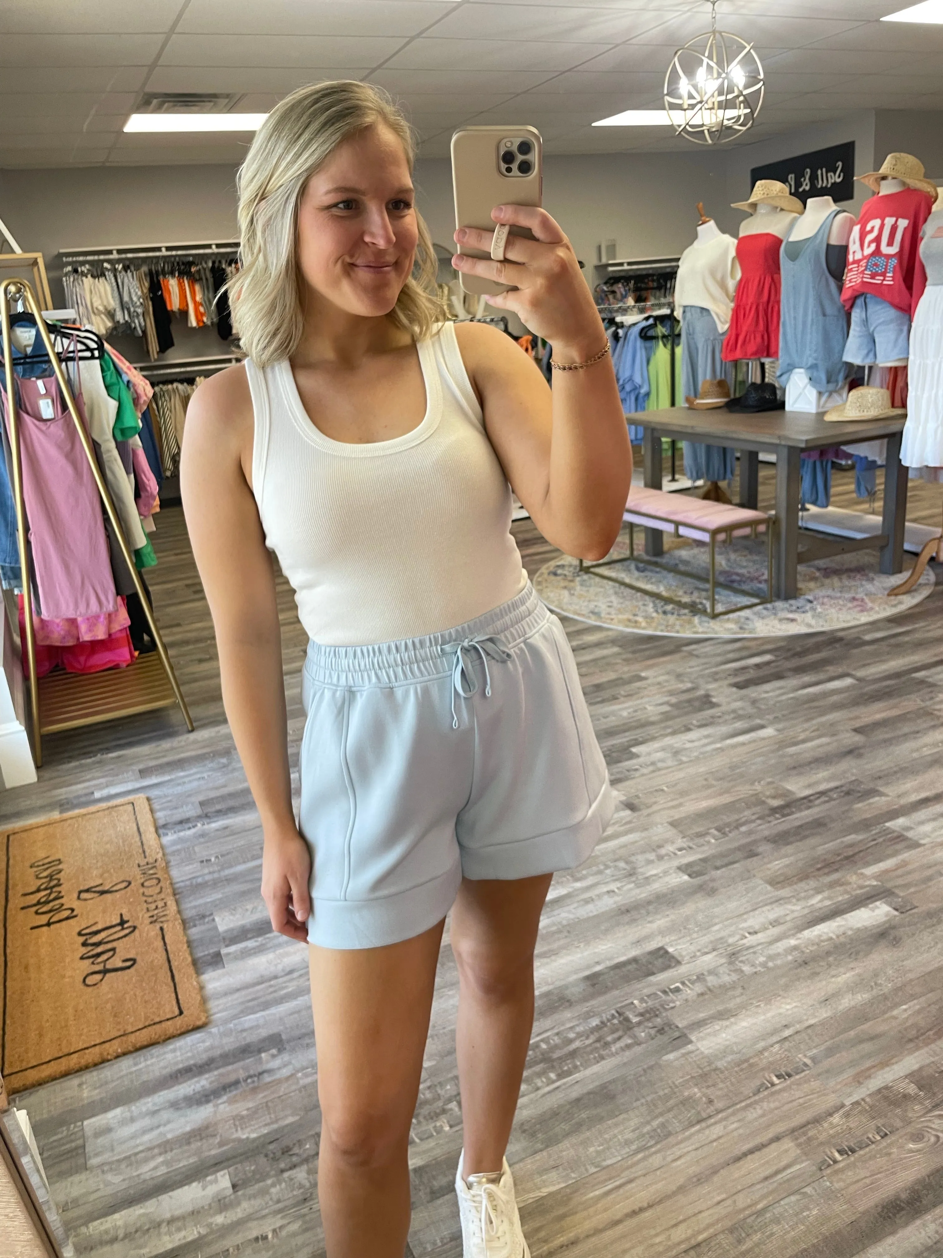 Scuba Casual Shorts - Light Blue