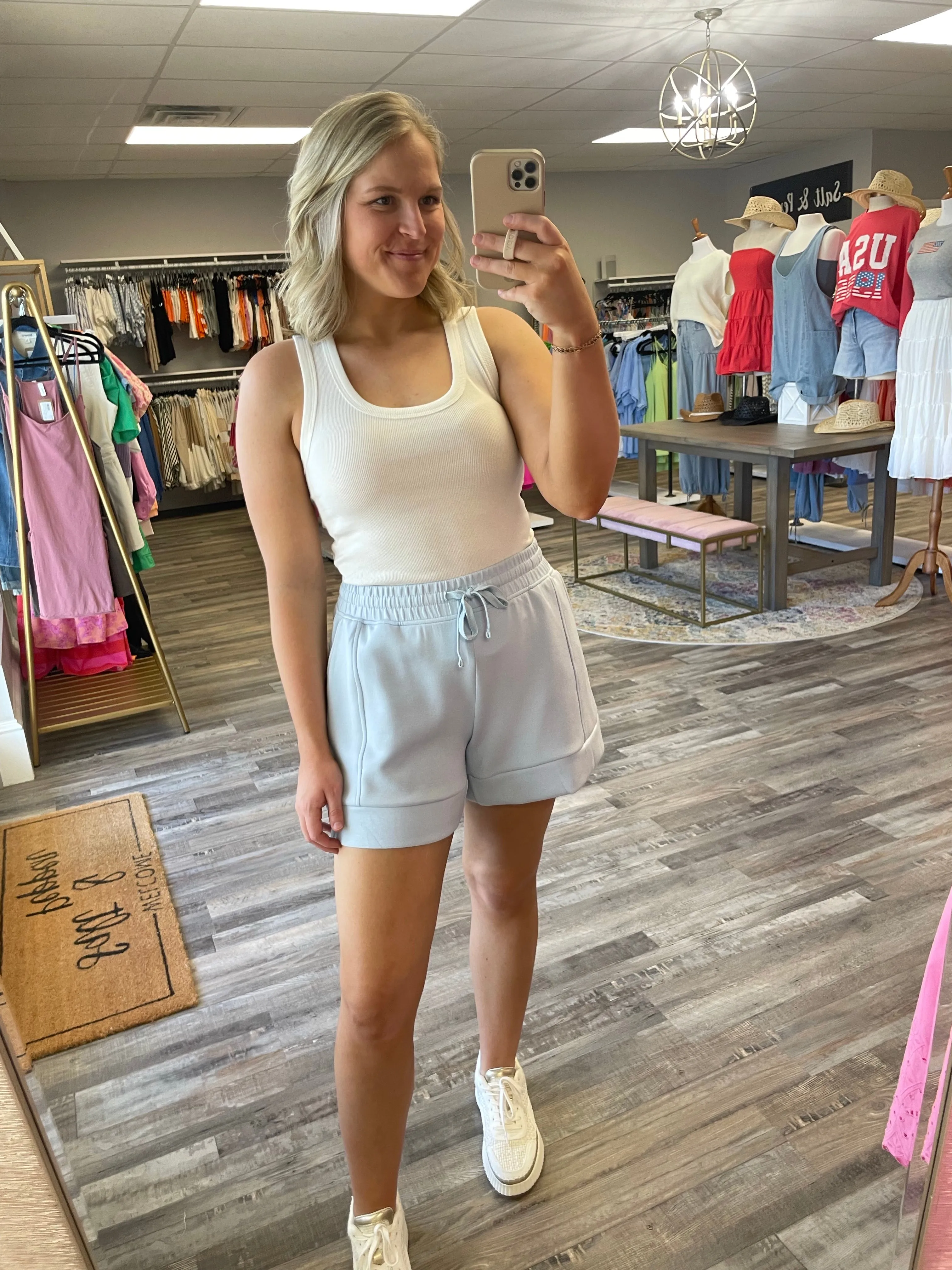 Scuba Casual Shorts - Light Blue