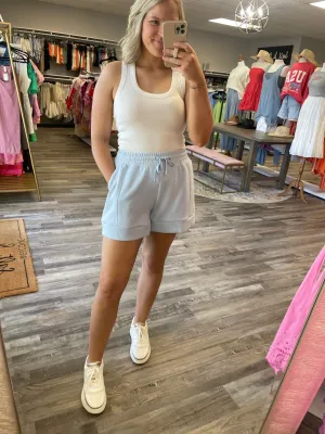 Scuba Casual Shorts - Light Blue