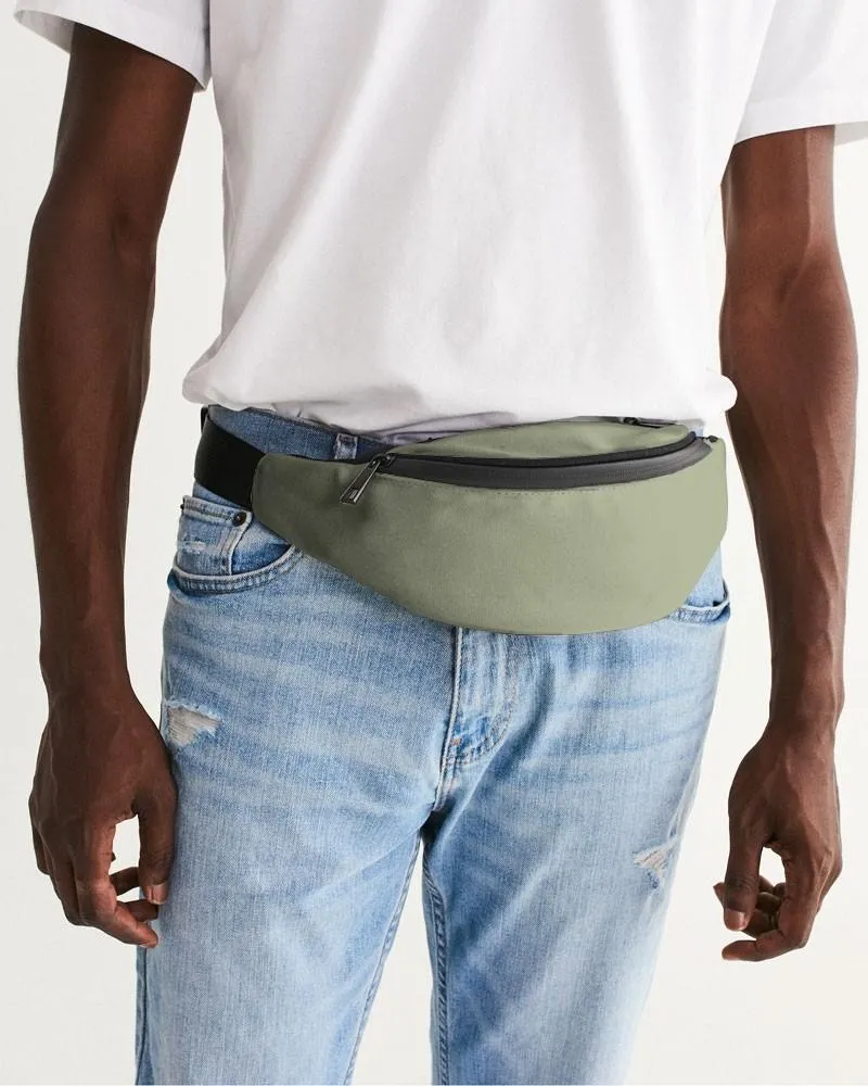 Shaded Pale Pastel Warm Green Gray Belt Bag | C8M0Y30K30