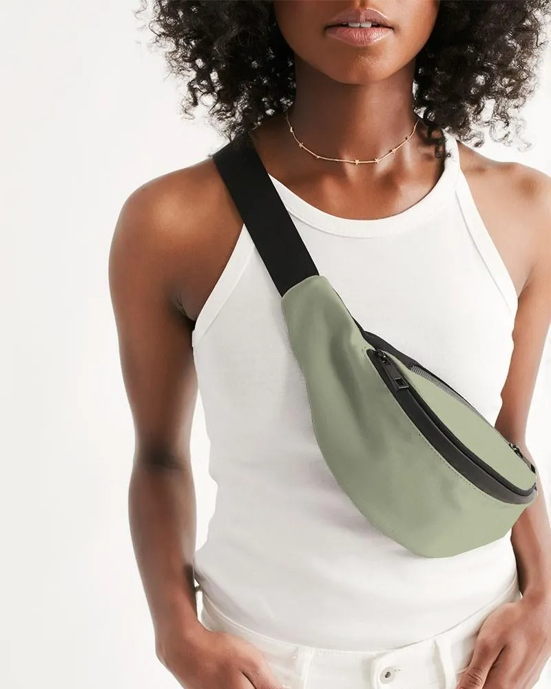 Shaded Pale Pastel Warm Green Gray Belt Bag | C8M0Y30K30