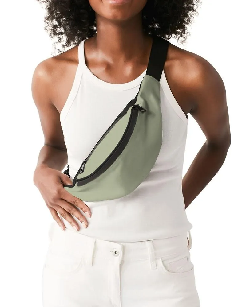 Shaded Pale Pastel Warm Green Gray Belt Bag | C8M0Y30K30