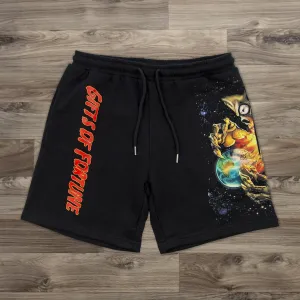 Stylish preppy printed track shorts