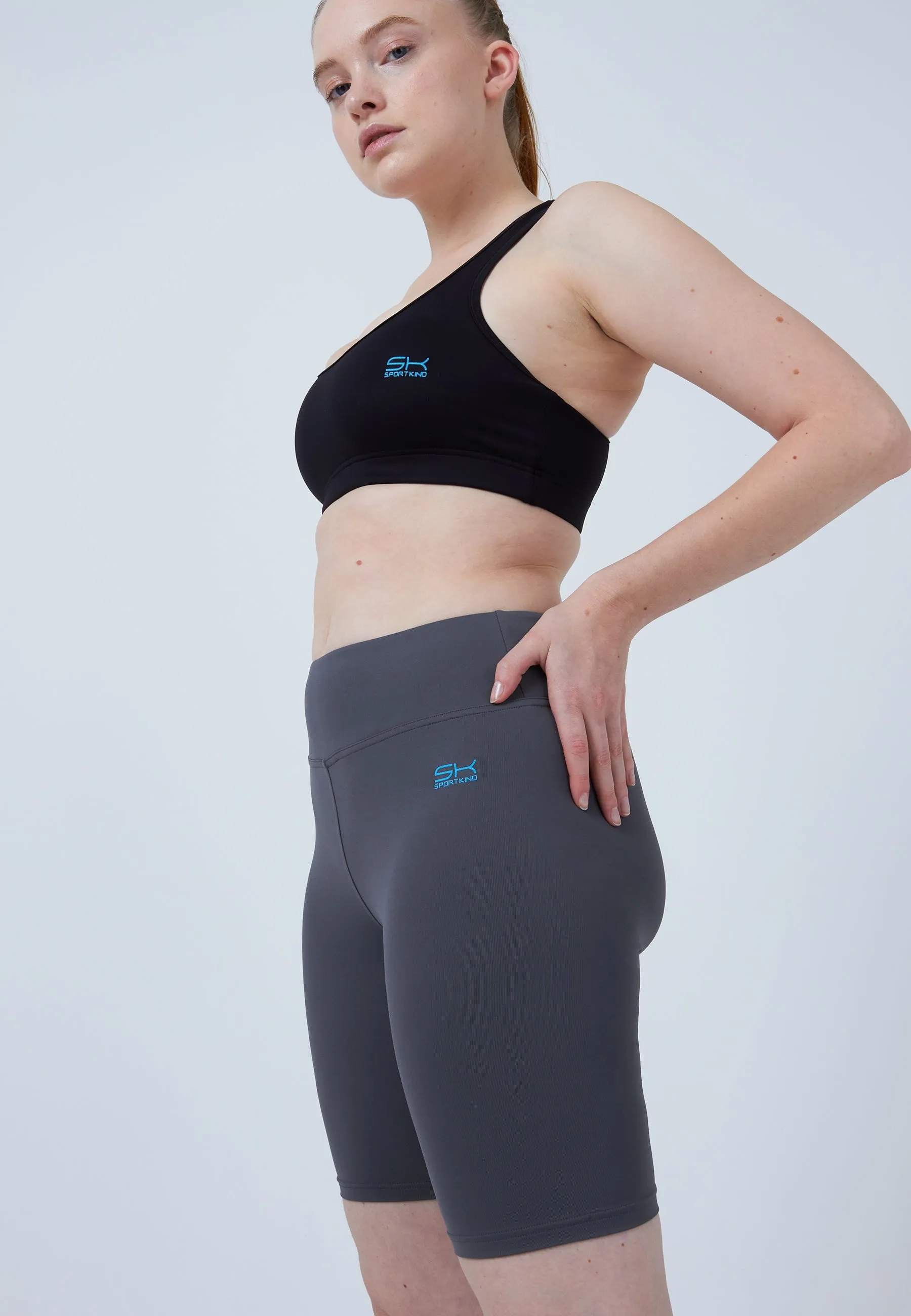 Tennis Short Tights, Cycling Shorts, grey