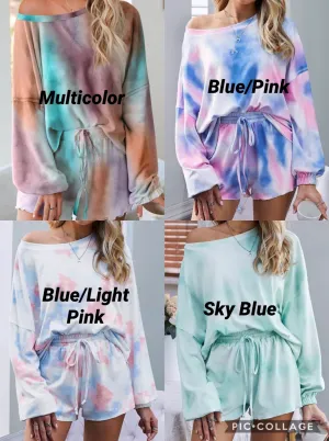 Tie dye Lounge Set - Assorted Colors
