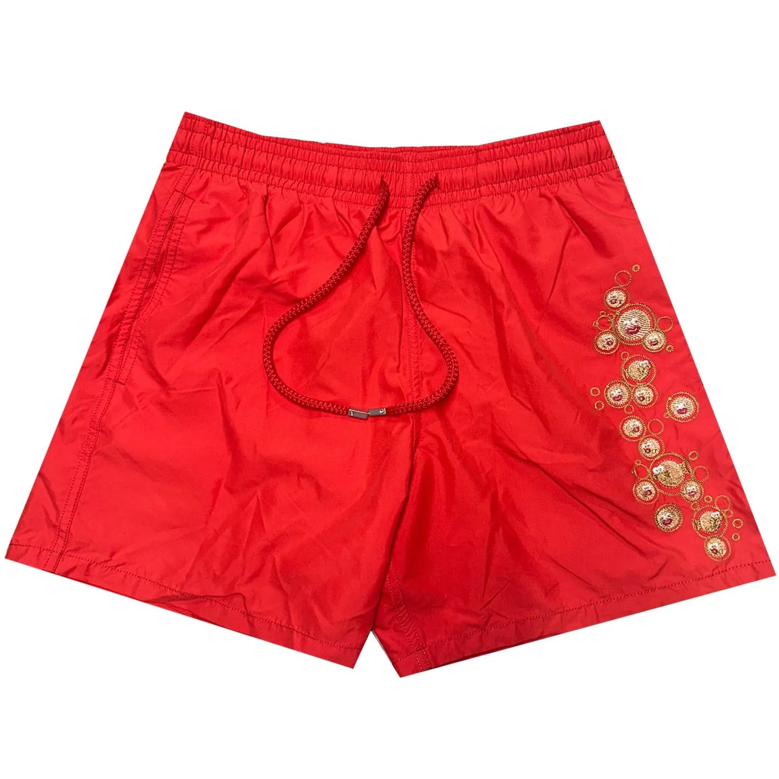 Vilebrequin Red Logo Swim Shorts