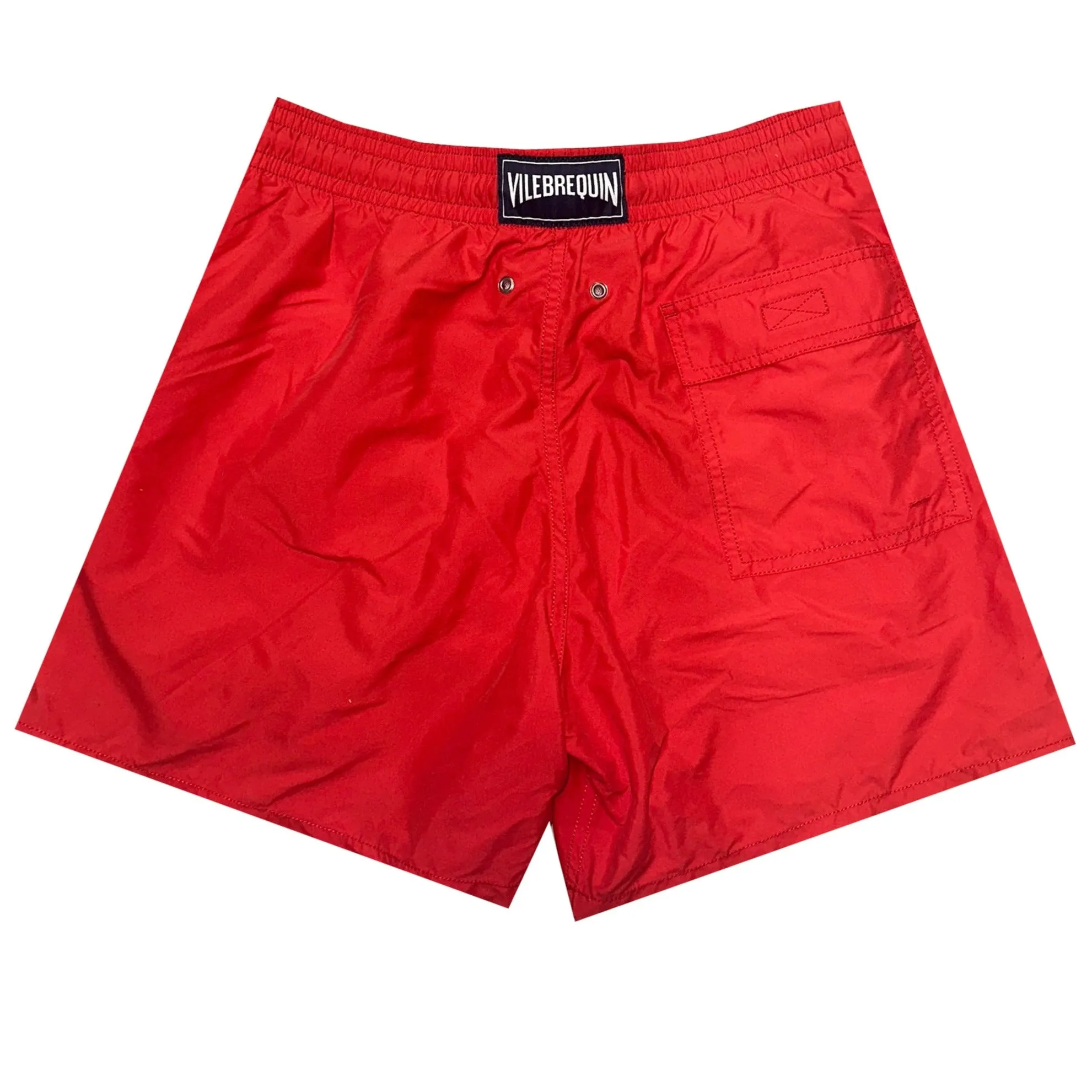Vilebrequin Red Logo Swim Shorts