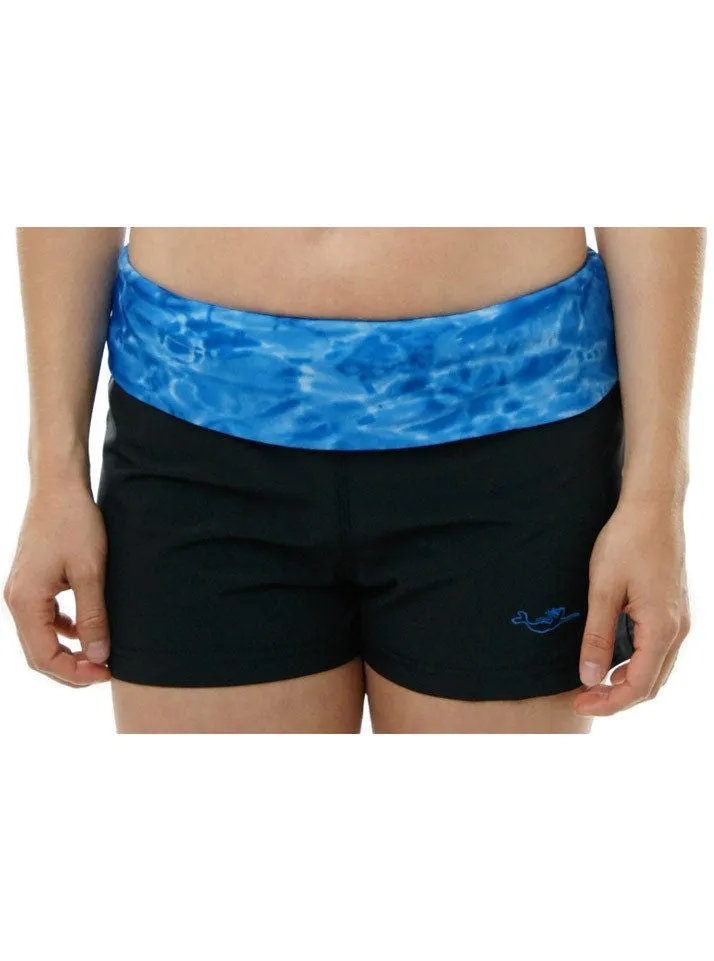 Womens Sports Swim Boy Shorts UV Sun Protected | Aqua Design